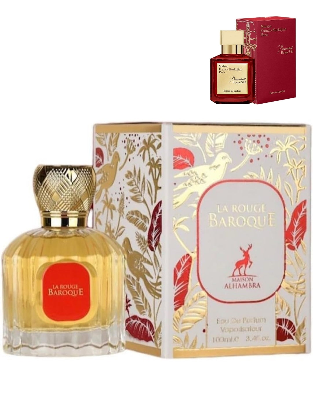 La Rouge Baroque By Maison Alhambra 3.4 oz EAU De Parfum