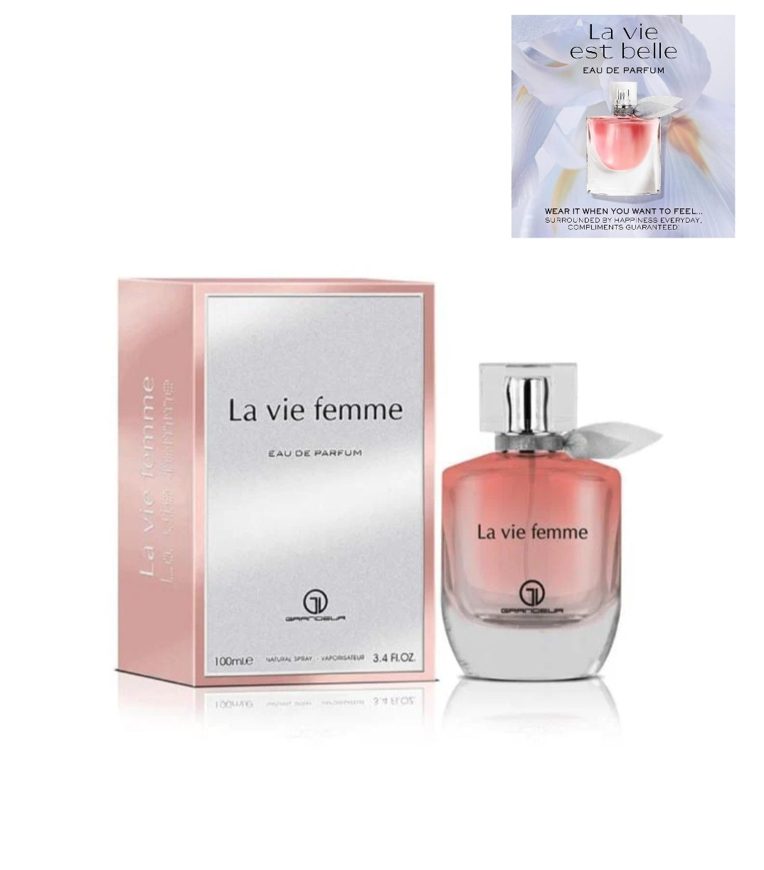 La Vie Femme By Grandeur 3.4 oz EAU De Parfum for Women