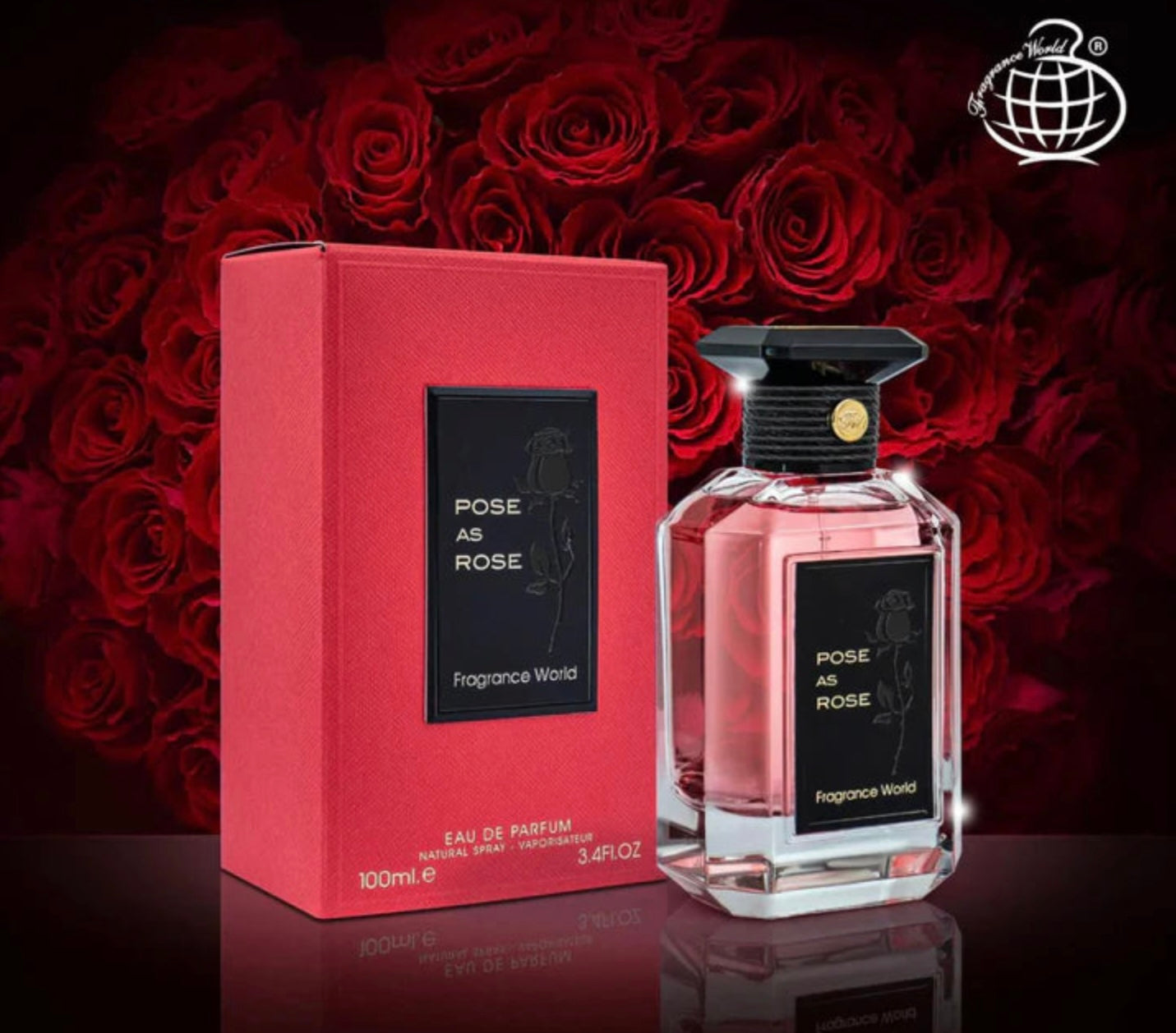 Pose As Rose by Fragance World 3.4ml EDP