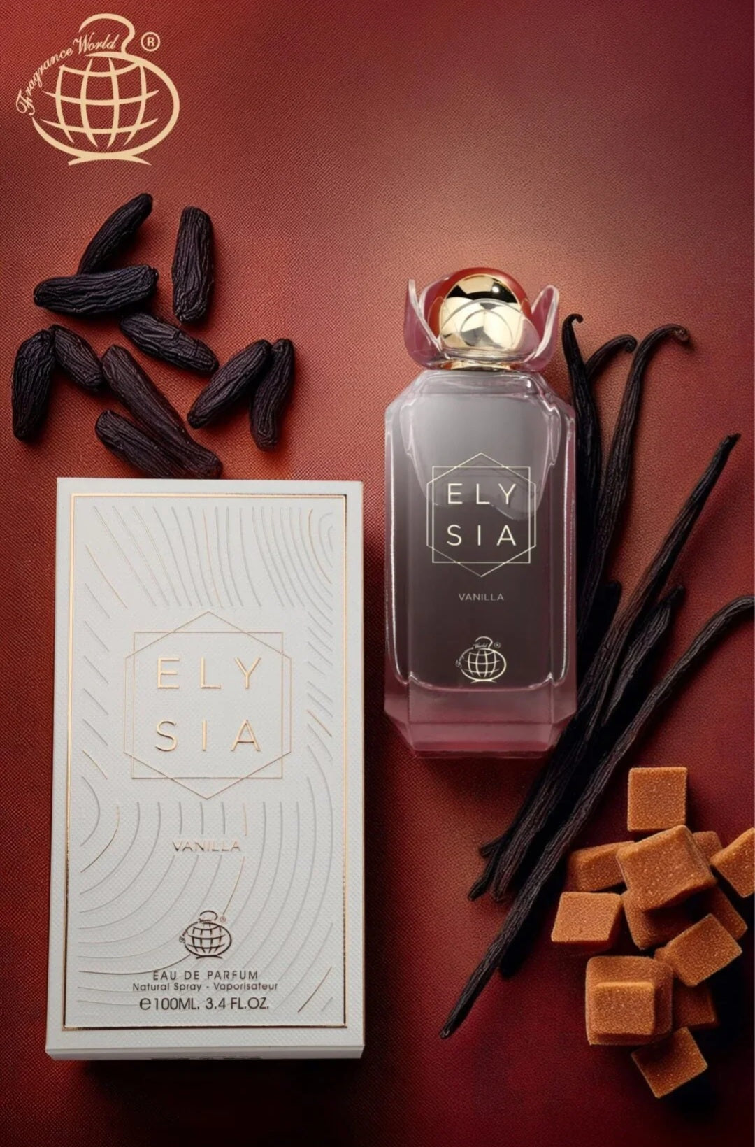 Elysia Vanilla by Fragance World 3.4 oz EAU De Parfum