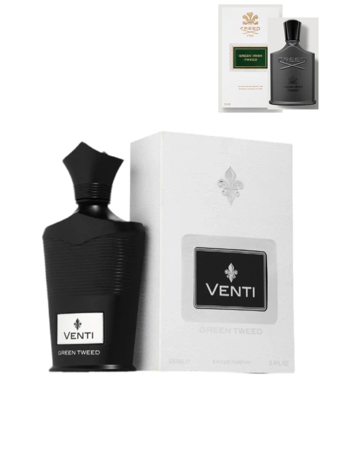 Venti Green Tweed by Fragance World 3.4 oz EAU De Parfum