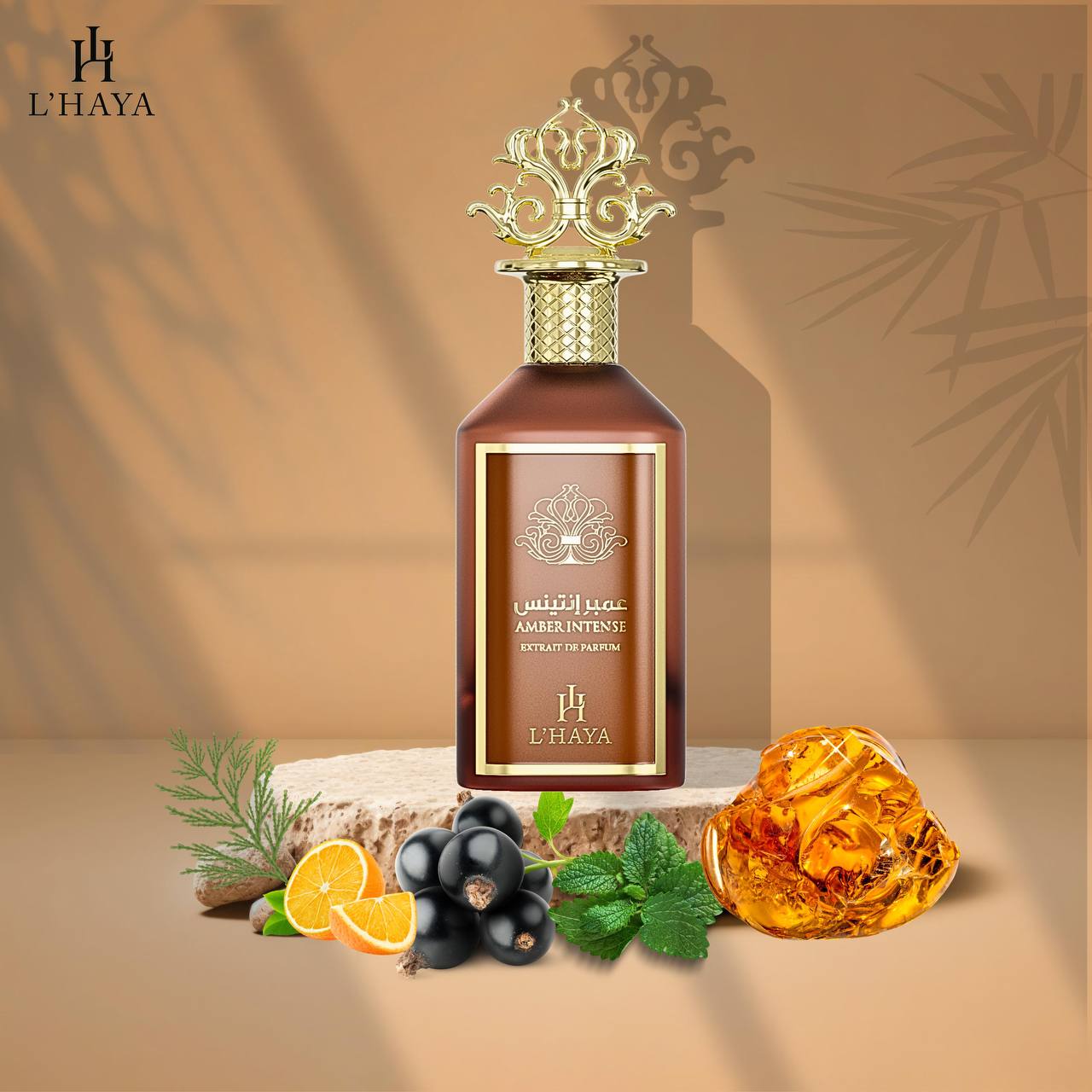 L'Haya Amber Intense Extrait De Parfum 3.4 oz