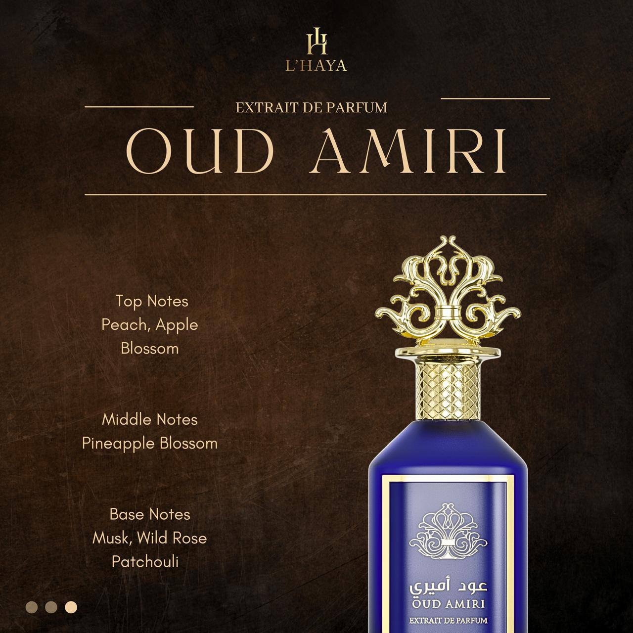 L'Haya Oud Amiri Extrait De Parfum 3.4 oz