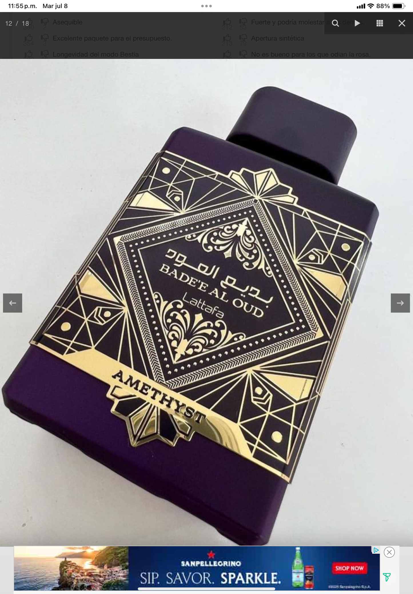 Badee Al Oud Amethyst by Lattafa 3.4 zona EAU De Parfum
