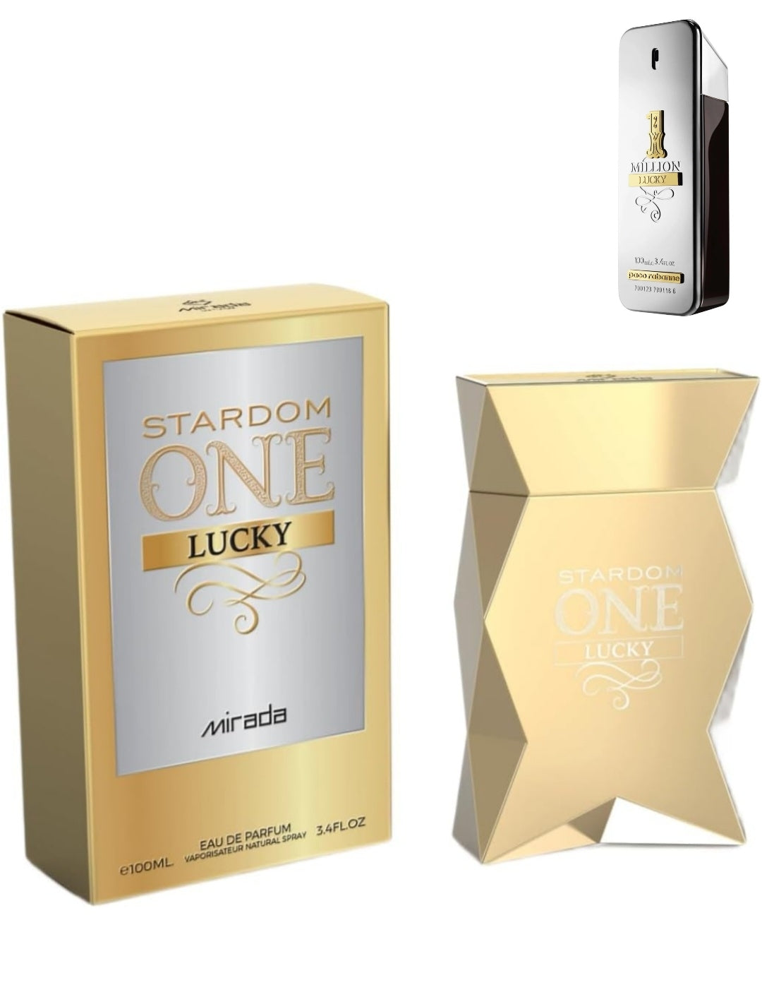 Stardom One Lucky By Mirada 3.4 oz EAU De Parfum for Men