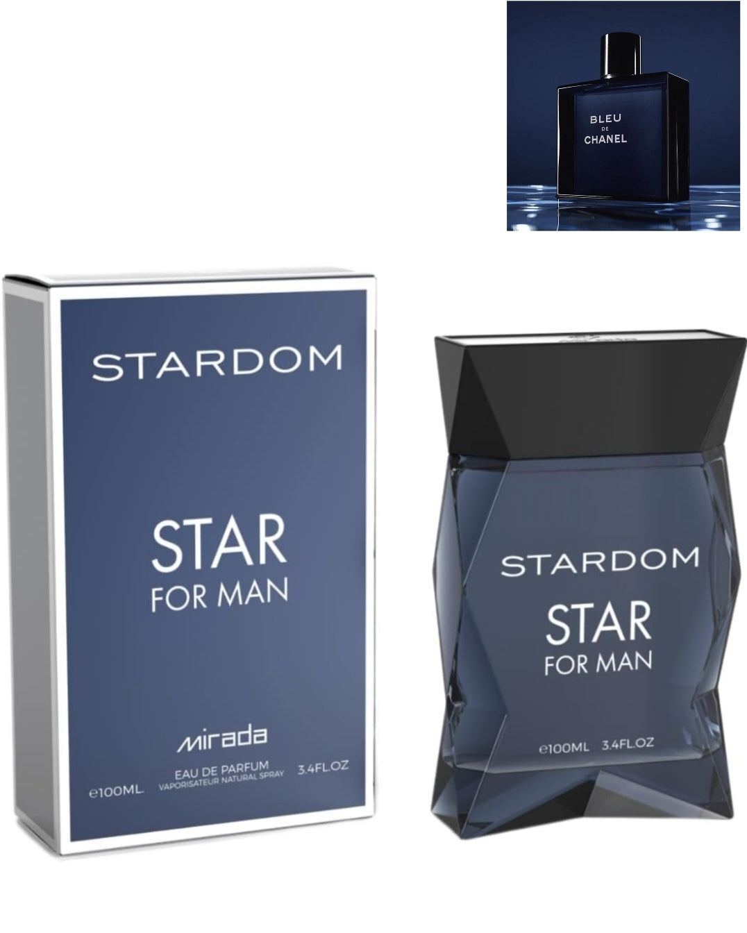 Stardom Star For Man By Mirada 3.4 oz EAU De Parfum