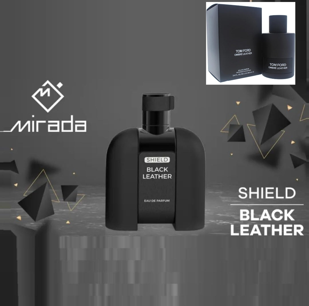 Shield Black Leather By Mirada 3.4 oz EAU De Parfum for Men