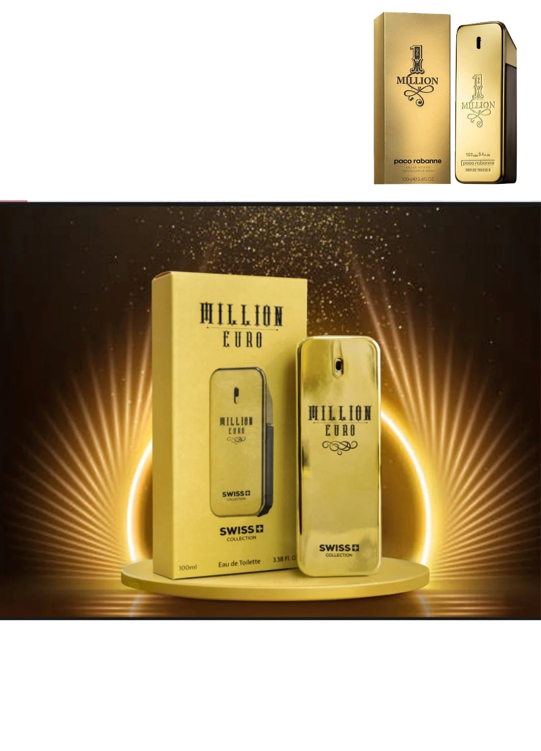 Million Euro 3.4 oz EAU De Toilette For Men