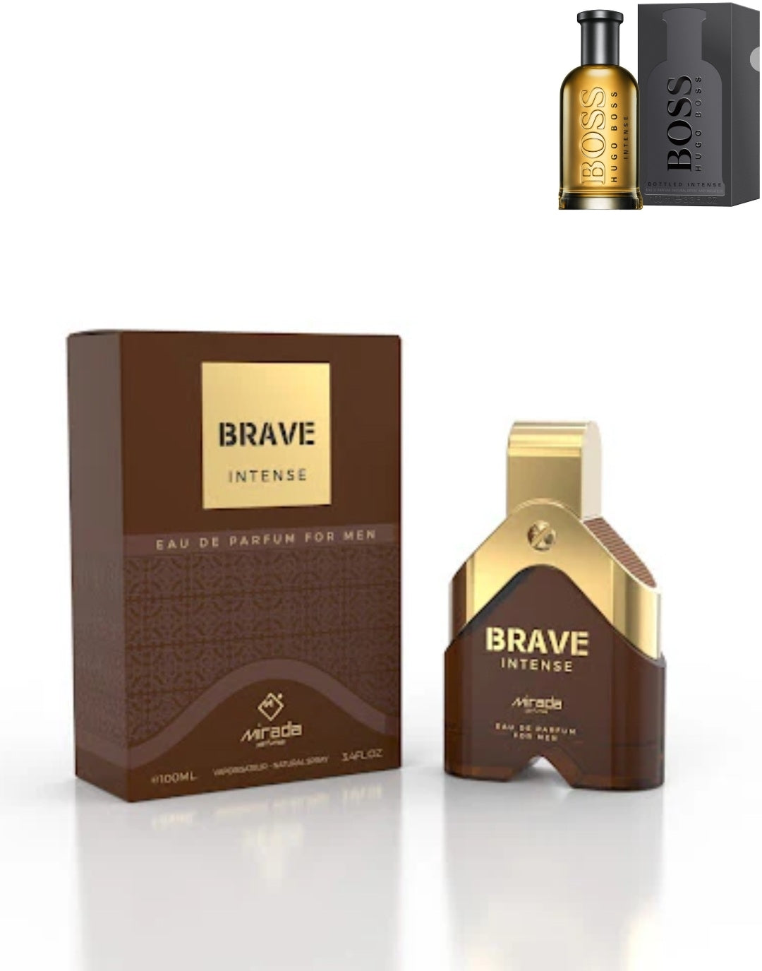 Brave Intense By Mirada 3.4 oz EAU De Parfum for Men