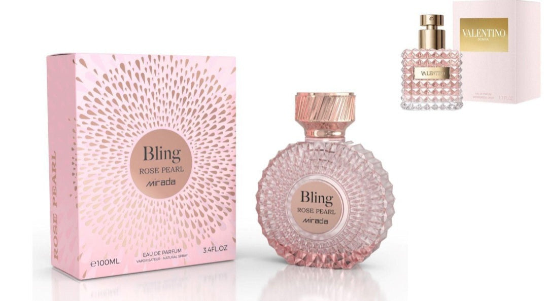 Bling Rose Pearl by Mirada 3.4 oz EAU De Parfum