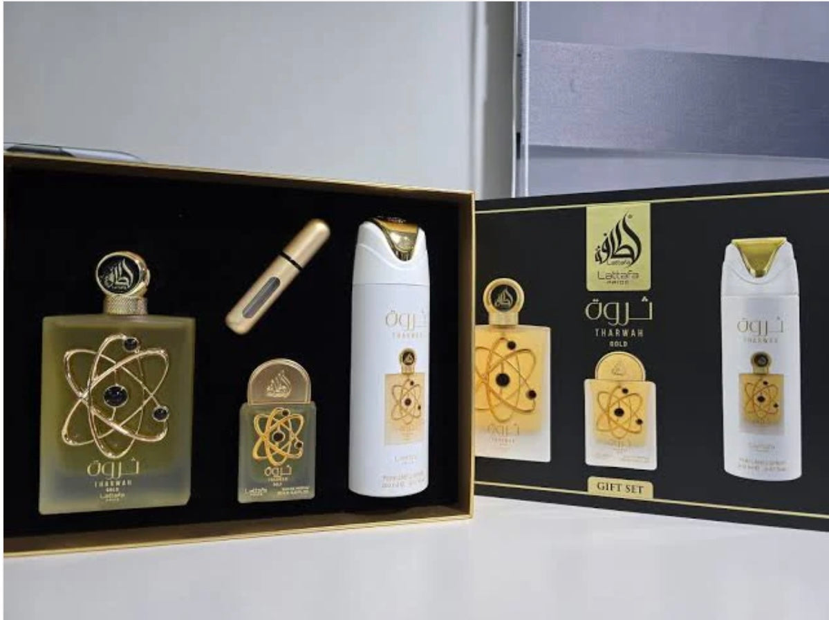 Set Tharwah Gold by Lattafa Pride