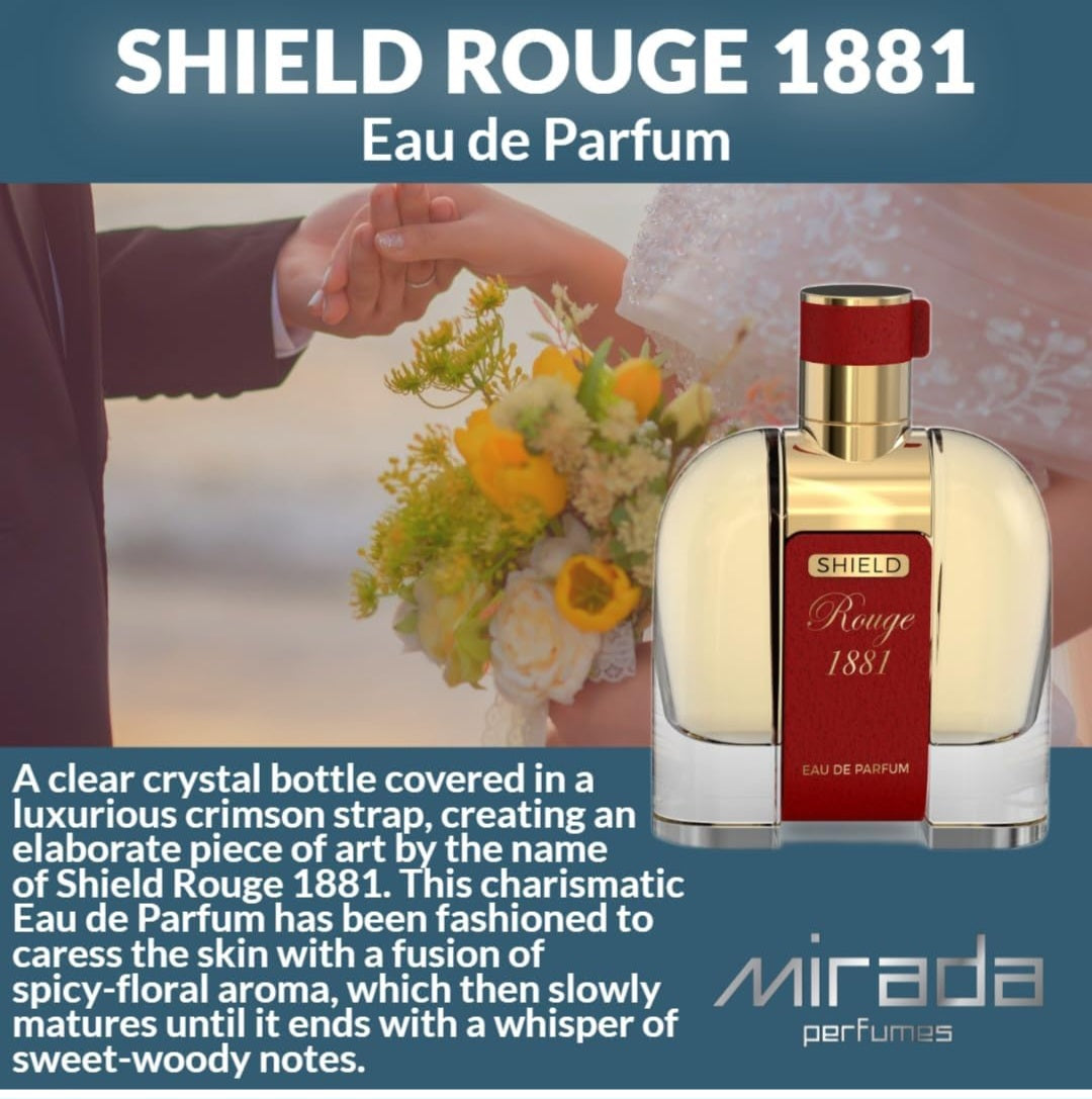 Shield Rouge 1881 By Mirada 3.4 oz EAU De Parfum