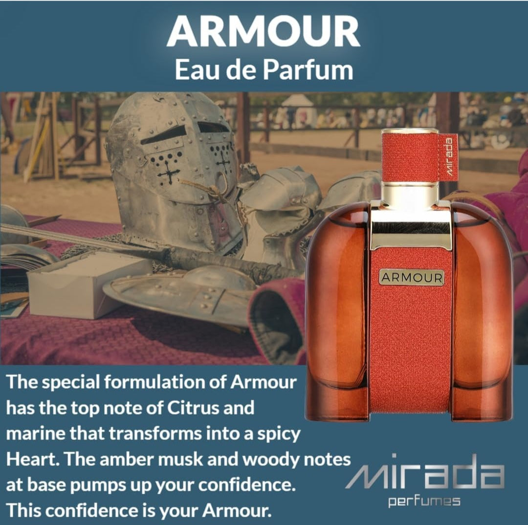 Armour Pour Homme By Mirada 3.4 oz EAU De For Men