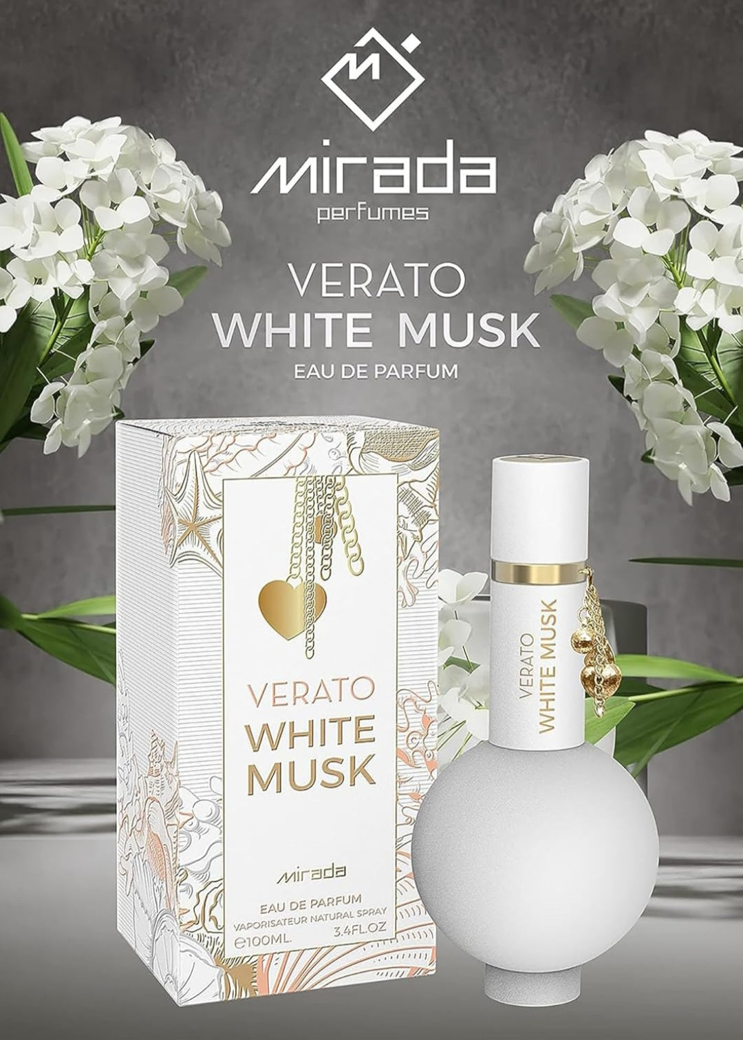 Verato White Musk by Mirada 3.4 oz EAU De Parfum