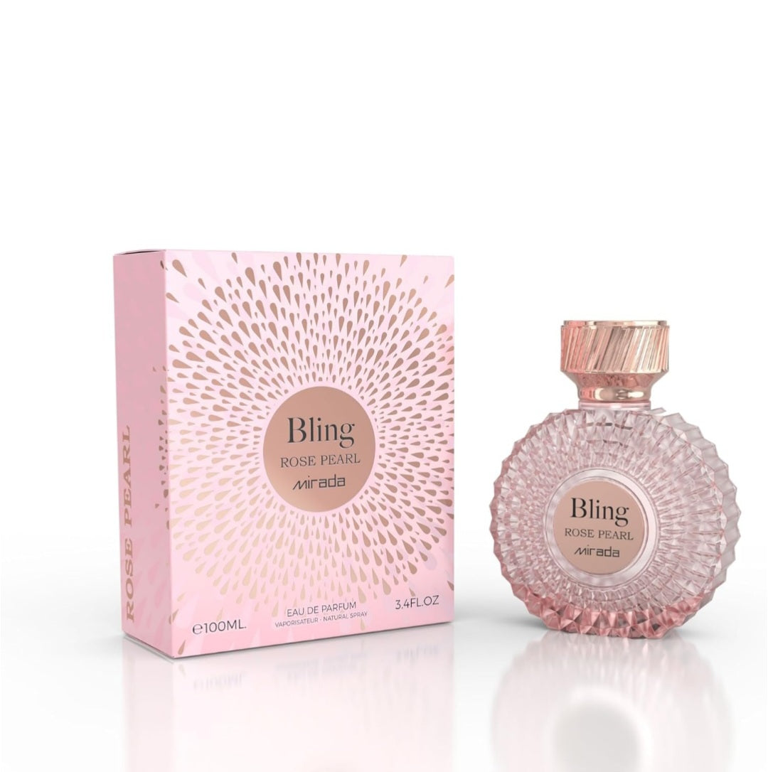 Bling Rose Pearl by Mirada 3.4 oz EAU De Parfum