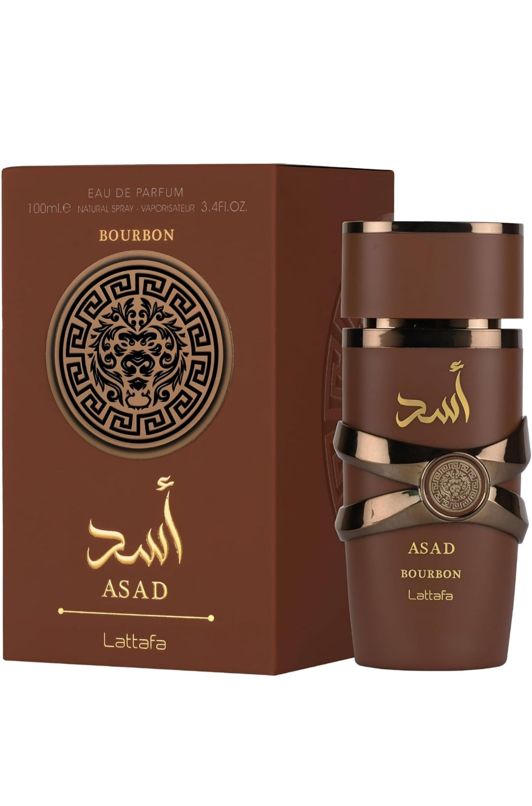 Asad Bourbon By Lattafa 3.4 oz EAU De Parfum