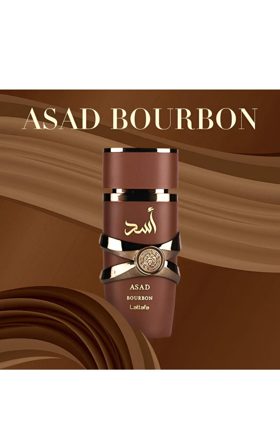 Asad Bourbon By Lattafa 3.4 oz EAU De Parfum