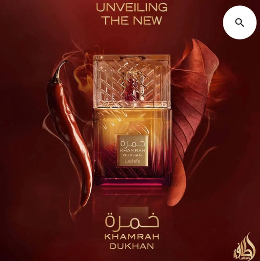 Khamrah Dukhan By Lattafa 3.4 oz EAU De Parfum