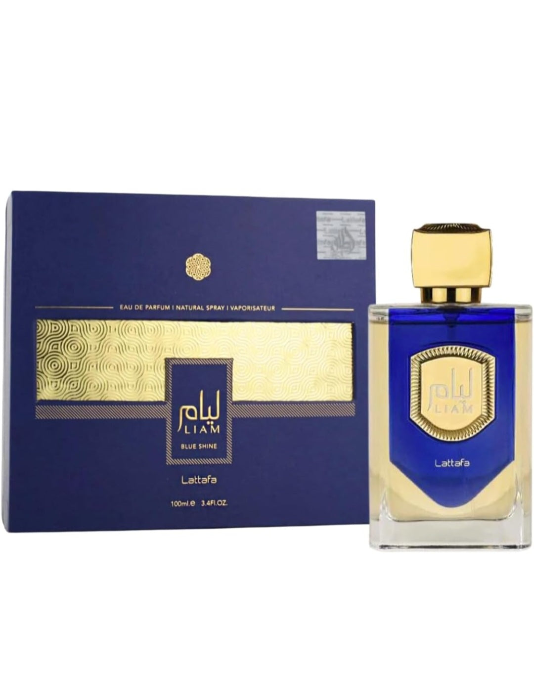 Liam Blue Shine by Lattafa 3.4 oz EAU De Parfum