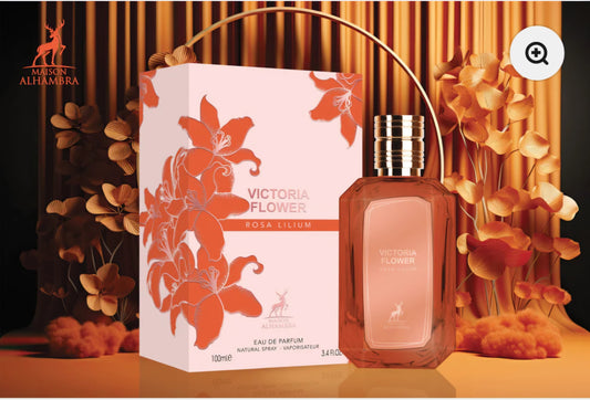 Victoria Flower Rosa Lilium by Maison Alhambra 3.4 oz EAU De Parfum